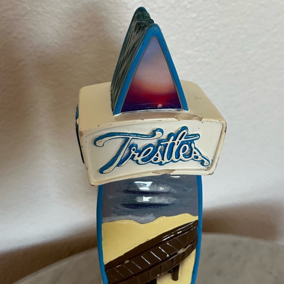 11" Left Coast Brewing Company ~ Trestles Beer Tap Handle Man Cave Kegerator - Picture 6 of 9